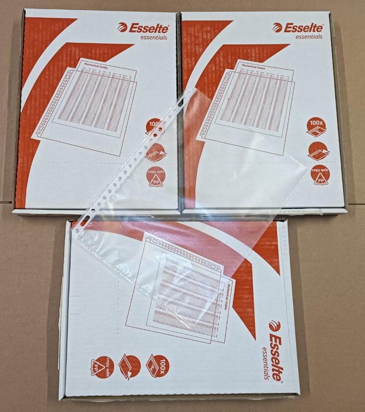 Lot Esselte showtassen, zichtmappen en tabbladen (4 foto's), Diversen, Schoolbenodigdheden, Nieuw, Ophalen