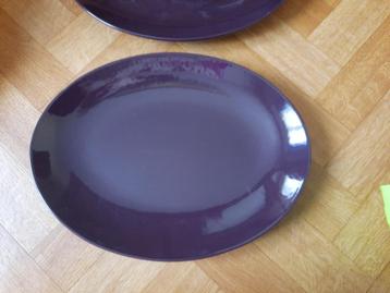 mooie splinternieuwe zware keramieken schotels 3stks 38x28cm beschikbaar voor biedingen