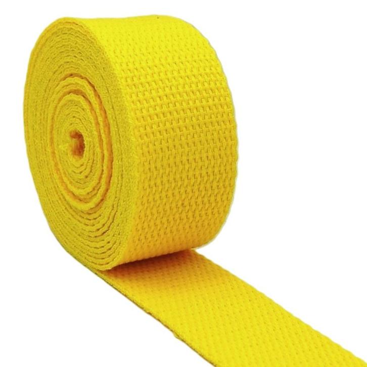 sangle jaune en coton 32mm pour sacs couture, Dieren en Toebehoren, Paarden en Pony's | Hoofdstellen en Tuigage, Verzenden