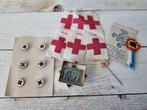 Belgisch Rood Kruis 1940 - Lot Insignes, Enlèvement ou Envoi, Armée de terre, Emblème ou Badge