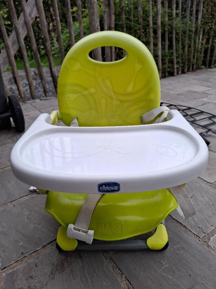 Opzetstoel - kindereetstoel, Kinderen en Baby's, Kinderstoelen, Gebruikt, Inklapstoel, Afneembaar eetblad, Gordel(s), Stoelverkleiner