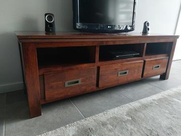 Koloniaal/Aziatische - moderne tv kast/meubel disponible aux enchères