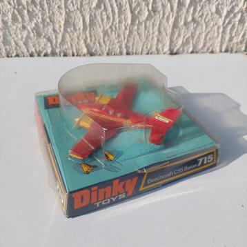 DINKY TOYS 715 BEECHCRAFT C55 BARON AVION JET PRIVE BLISTER, Enlèvement ou Envoi, Utilisé, Avion