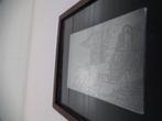 A5335 Metaal gravure J.v.R. landschap, Ophalen of Verzenden