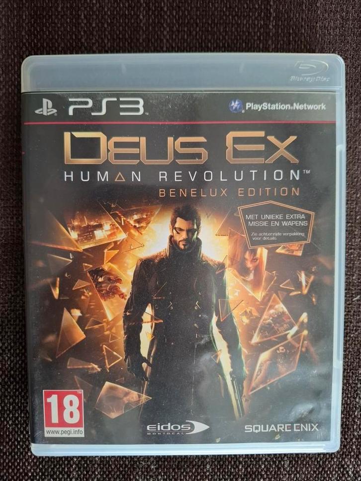 PS3 Deus Ex Human revolution (compleet), Games en Spelcomputers, Games | Sony PlayStation 3, Zo goed als nieuw, Ophalen of Verzenden