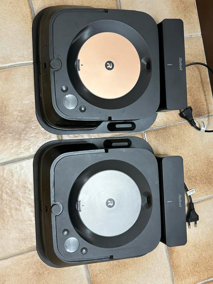 IRobot Braava Jet M6 goud en zilver, Elektronische apparatuur, Stofzuigers, Gebruikt, Robotstofzuiger, Ophalen