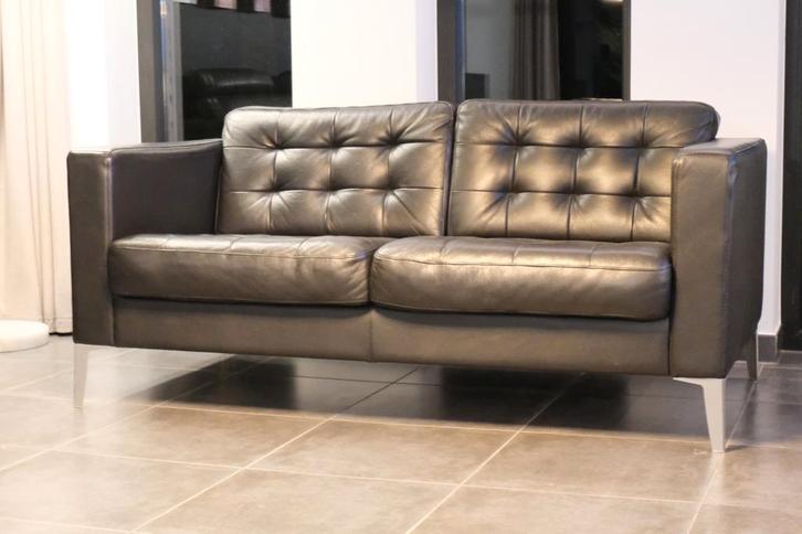 À saisir : 1 canapé 2 pl IKEA Landskrona cuir très bon état., Huis en Inrichting, Zetels | Complete zithoeken, Zo goed als nieuw