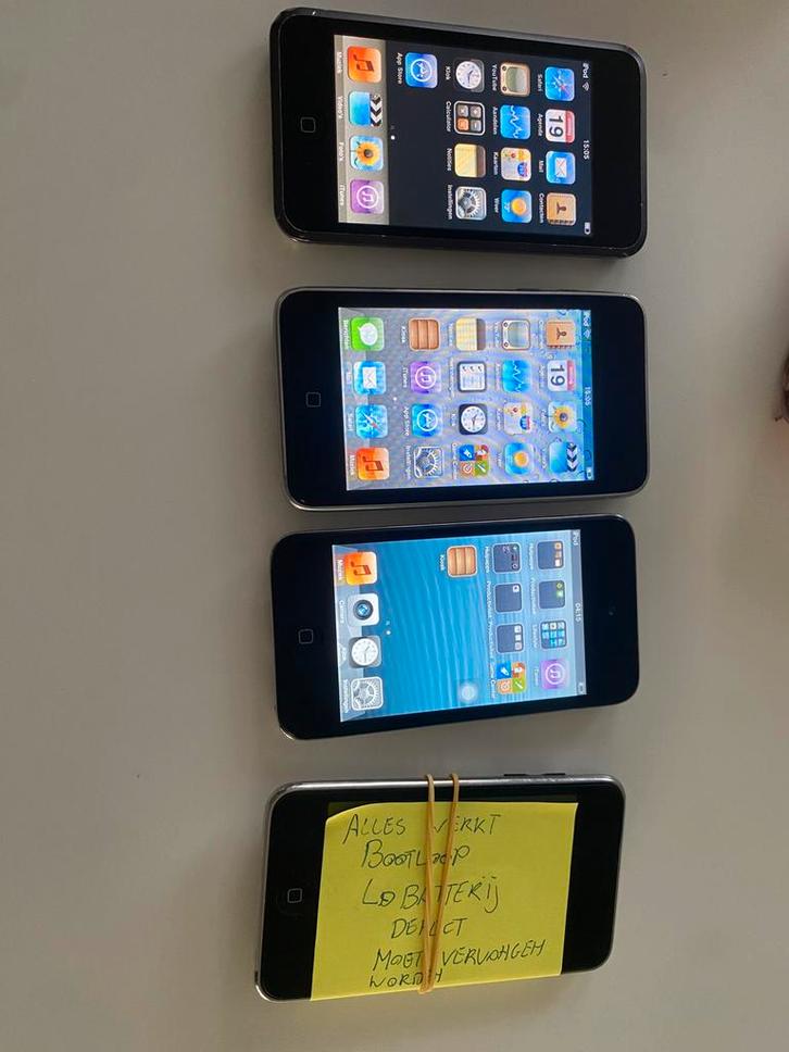 LOT ipod touch, Audio, Tv en Foto, Mp3-spelers | Apple iPod, Gebruikt, Touch, Minder dan 2 GB, Zwart, Ophalen of Verzenden