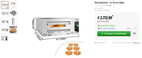 gas pizzaoven, Electroménager, Cuisinières, Neuf, Autoportant, 5 zones de cuisson ou plus, Moins de 85 cm, 60 cm ou plus, Gril