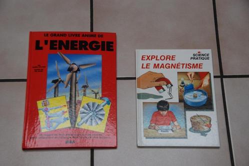 Lot 2 livres de sciences enfants Le Magnétisme et l'Energie, Livres, Science, Comme neuf, Sciences naturelles, Enlèvement ou Envoi