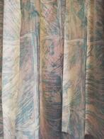 Gordijnen- overgordijnen- draperie, Huis en Inrichting, 200 cm of meer, Blauw, 100 tot 150 cm, Ophalen of Verzenden