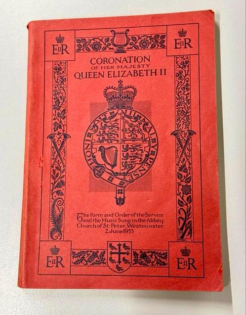 Carnet notes musique The Coronation Queen Elizabeth II 1953, Collections, Maisons royales & Noblesse, Comme neuf, Magazine ou livre