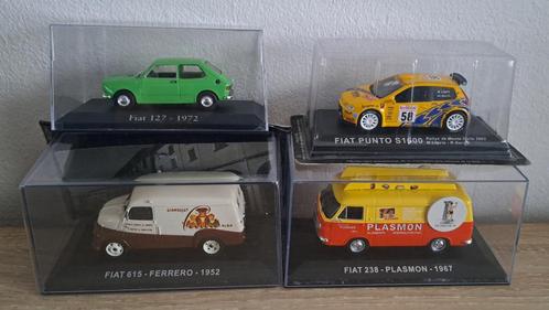 4x FIAT 1:43ème, Hobby & Loisirs créatifs, Voitures miniatures | 1:43, Comme neuf, Voiture, Autres marques, Enlèvement ou Envoi