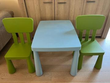 IKEA Mammut tafel + 2 stoelen  beschikbaar voor biedingen