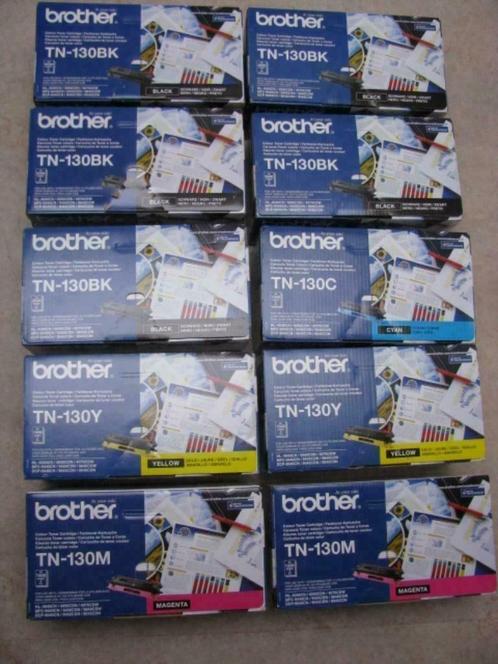 Nog 8 nieuwe toners Brother TN-130BK, TN-130Y, TN130M, Computers en Software, Printerbenodigdheden, Nieuw, Toner, Ophalen of Verzenden