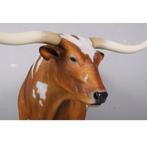 Bull Texas Longhorn beeld – Stier Lengte 288 cm, Verzamelen, Dierenverzamelingen, Ophalen, Nieuw