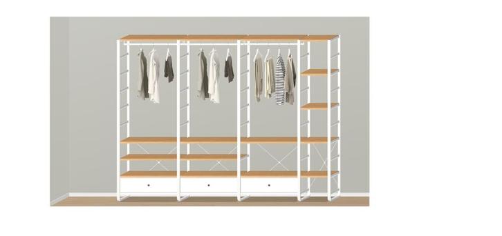 Ikea Elvarli dressingkast, Huis en Inrichting, Kasten | Kleerkasten, Zo goed als nieuw, 200 cm of meer, 200 cm of meer, 50 tot 75 cm
