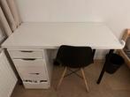 Bureaublad + poten IKEA (EXCL LADEKAST), Huis en Inrichting, Bureaus, Ophalen, Zo goed als nieuw