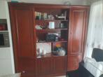 Massief houten vitrinekast voor de woonkamer, Ophalen, Gebruikt, Met lade(s)