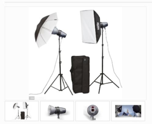 Studio flitser METZ set van 2 met toebehoren, Audio, Tv en Foto, Foto | Flitsers, Zo goed als nieuw, Metz, Kantelbaar, Ophalen