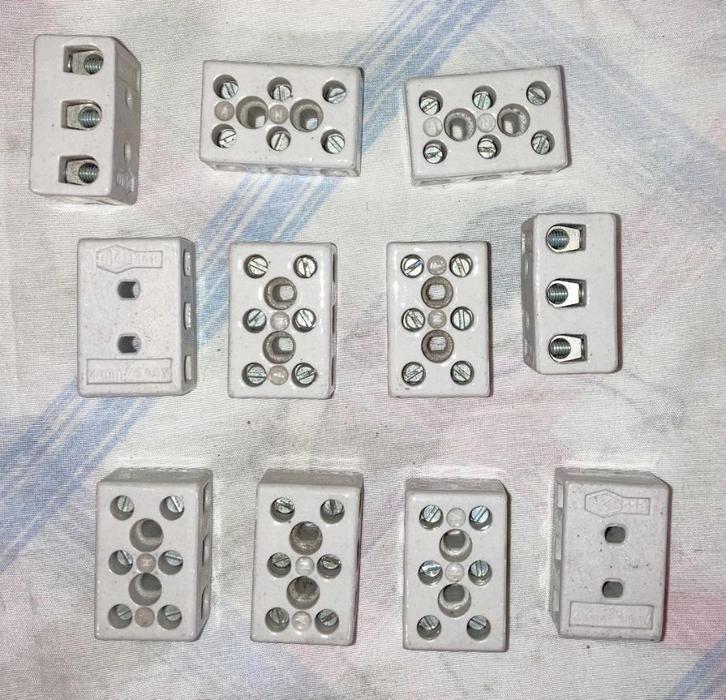 22 raccords lustre neufs en porcelaine - céramique haute T°C, Hobby & Loisirs créatifs, Composants électroniques, Neuf, Enlèvement ou Envoi