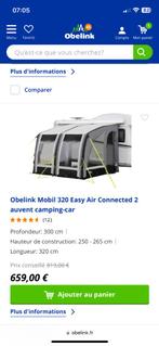 Auvent Obelink Mobil 320 Easy Air Connected 2, Caravanes & Camping, Camping-car Accessoires