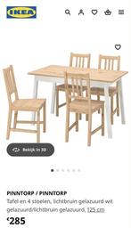 Eettafel + 4 stoelen, Huis en Inrichting, Ophalen, Zo goed als nieuw