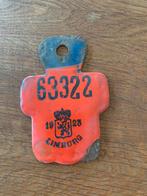 Antieke emaille fietsplaat -1923, Verzamelen, Ophalen, Zo goed als nieuw