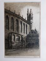 Ets van de Basiliek Heilig Bloed in Brugge, A. Goethals, Antiek en Kunst, Kunst | Etsen en Gravures, Ophalen
