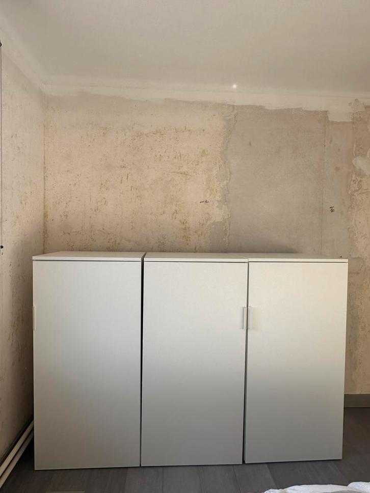 Witte kasten IKEA, Huis en Inrichting, Kasten | Roldeurkasten en Archiefkasten, Gebruikt, 100 tot 150 cm, 50 tot 100 cm, 50 tot 75 cm