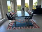 eettafel, Huis en Inrichting, Tafels | Eettafels, Ophalen, Gebruikt, 100 tot 150 cm, 200 cm of meer