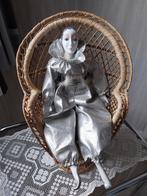 Vintage Pierrot sur fauteuil "Emmanuelle", Ophalen of Verzenden