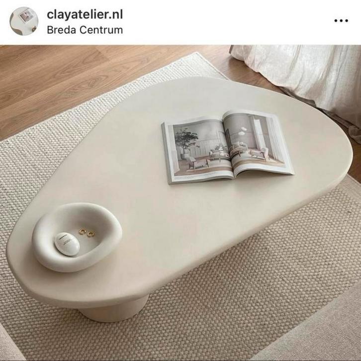 Beton ciré salontafels op maat, Huis en Inrichting, Tafels | Salontafels, Nieuw, Overige vormen, Overige materialen, Ophalen