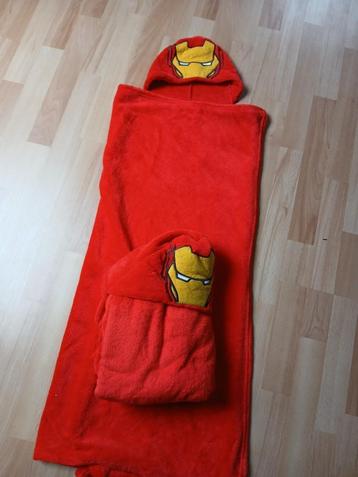 Avenger/marvel fleece camping dekentje met kap beschikbaar voor biedingen