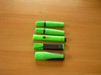 Set 5 groene markeerstift fluostift accentueerstift marker, Ophalen of Verzenden