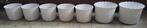 7 witte stenen bloempotten, Tuin en Terras, Ophalen, Zo goed als nieuw