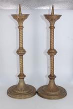 Twee 19e eeuwse koperen kandelaars., Ophalen of Verzenden, Koper