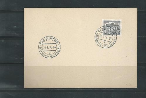 Deutsche post 1954 - 1é Dag Afstempeling - Lot Nr. 209, Postzegels en Munten, Postzegels | Europa | Duitsland, Gestempeld, Verzenden