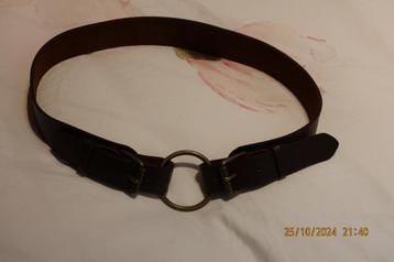 Ceinture en cuir brune femme