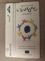 Telefoonkaart Belgacom Construison L'Europe ensemble, Ophalen of Verzenden