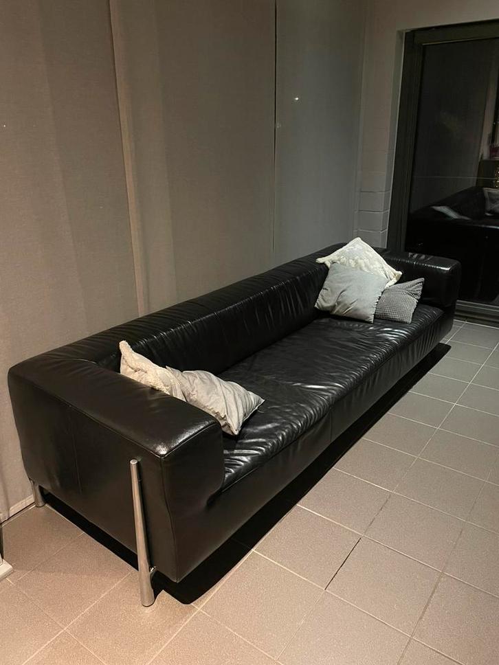 Twee lederen zetels, Huis en Inrichting, Zetels | Zetels en Chaises Longues, Zo goed als nieuw, Leer, Ophalen