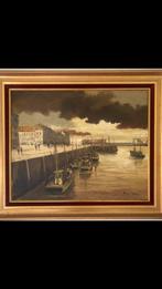 Piet Mees Oostende havenzicht, Antiek en Kunst, Ophalen