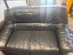 zetel zwart, Huis en Inrichting, Ophalen, Gebruikt, Driepersoons, Leer