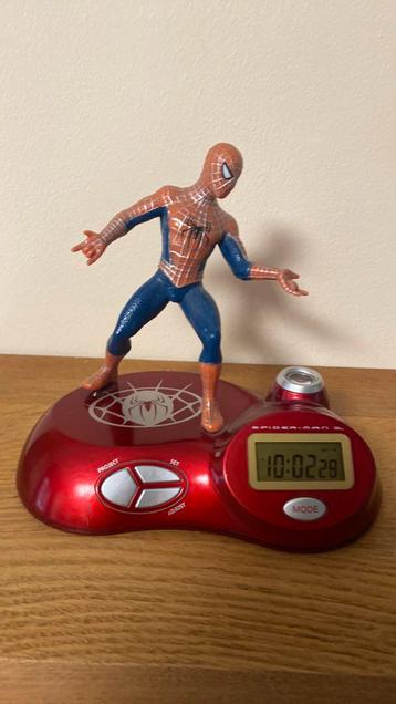 Réveil Spiderman lumière projecteur, Comme neuf