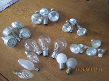 Ampoules électriques économiques, spots divers et néon. beschikbaar voor biedingen