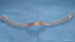 Sterling verzilverde armband voor heren, Handtassen en Accessoires, Armbanden, Ophalen of Verzenden, Nieuw, Zilver, Overige materialen