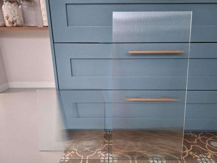 Figuurglas ribglas nieuw, Huis en Inrichting, Keuken | Keukenbenodigdheden, Zo goed als nieuw, Ophalen