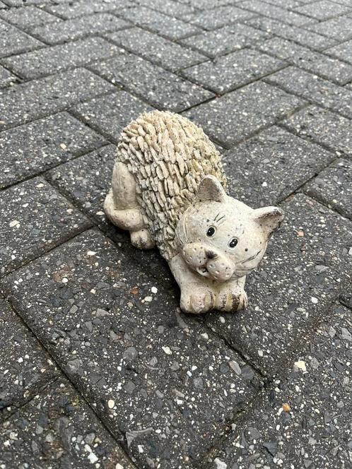 Tuinbeelden liggende kat, Tuin en Terras, Tuinbeelden, Zo goed als nieuw, Ophalen of Verzenden