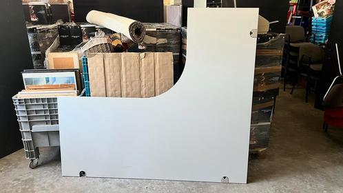 Zilvergrijs hoekbureau – 180 x 160 cm – perfecte staat, Huis en Inrichting, Bureaus, Zo goed als nieuw, Bureau, Ophalen