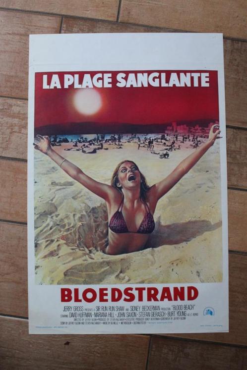 filmaffiche Blood Beach 1980 filmposter, Verzamelen, Posters, Zo goed als nieuw, Film en Tv, A1 t/m A3, Rechthoekig Staand, Ophalen of Verzenden